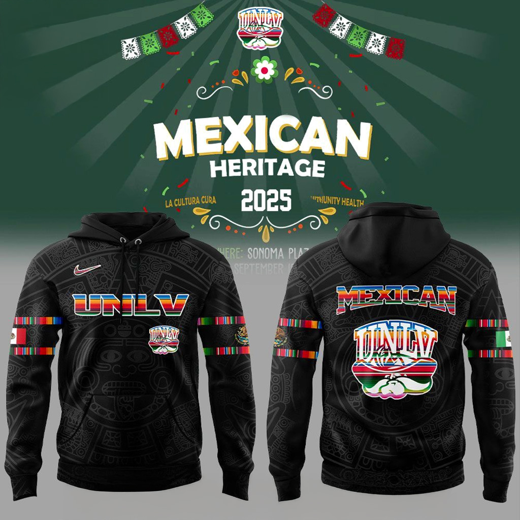 UNLV Rebels Mexican Heritage Night 2025 Hoodie Fan Merch Gifts For Boyfriend