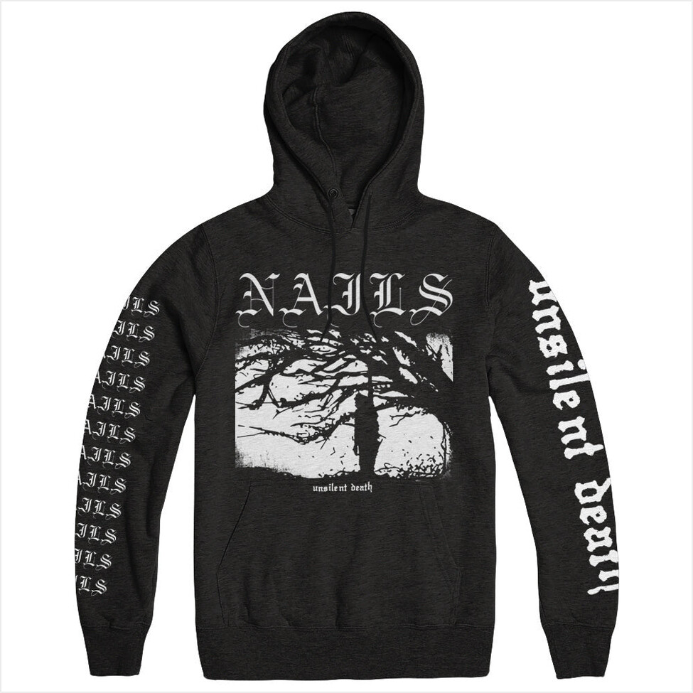 Unsilent Death Hoodie Nails Merch Nails Hoodie Father'S Day Gifts For Metal Music Lovers