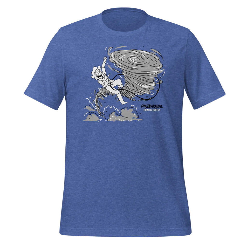 Unspeakable Merch Blue Tornado Hunter T-Shirt Gifts For Him