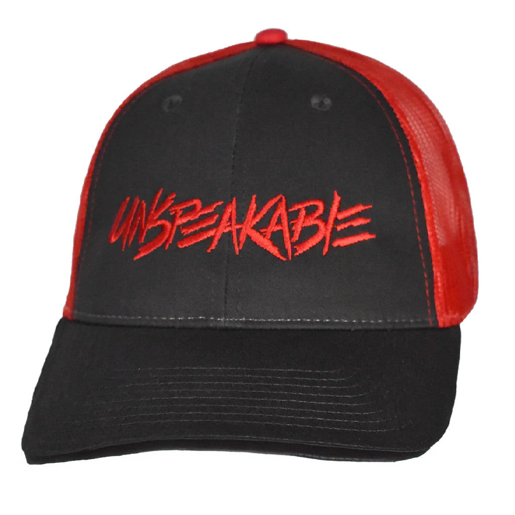 Unspeakable Merch Embroidered Black And Red Trucker Hat Gifts For Dad