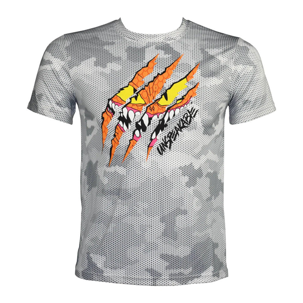 Unspeakable Merch White Camo Hex T-Shirt Gifts For Dad