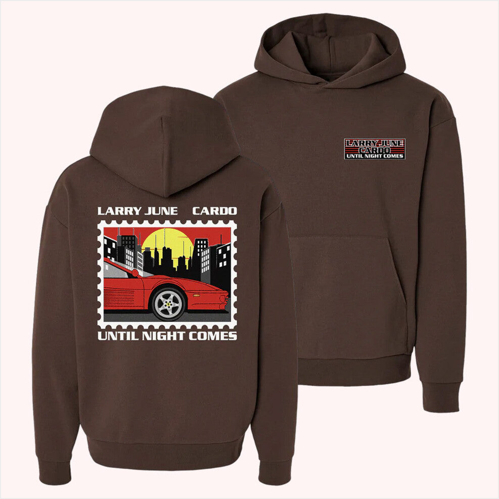 Until Night Comes Postage Hoodie Larry June Merch Brown Gifts For Friends Best Friend Gifts