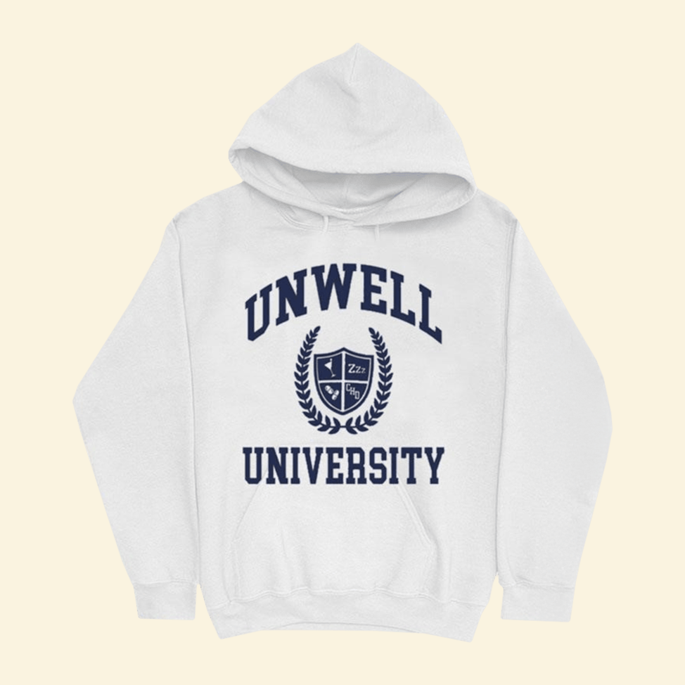 Unwell University Hoodie Call Her Daddy Merch Wife Birthday Gift Cozy College Sweatshirt