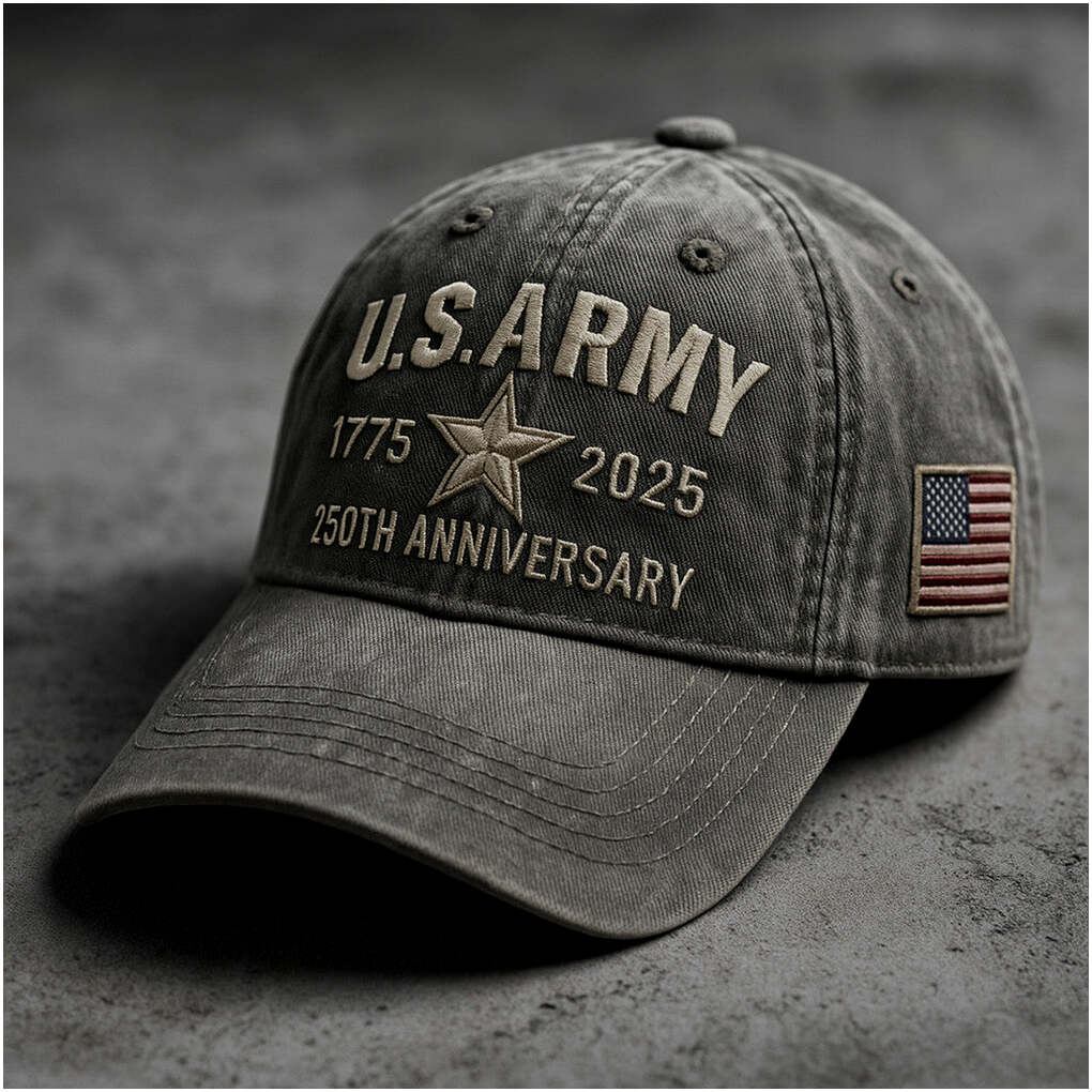 US Army 250th Anniversary 1775 2025 Hat Military Hat Patriotic Gifts For Dad Gifts For Fans