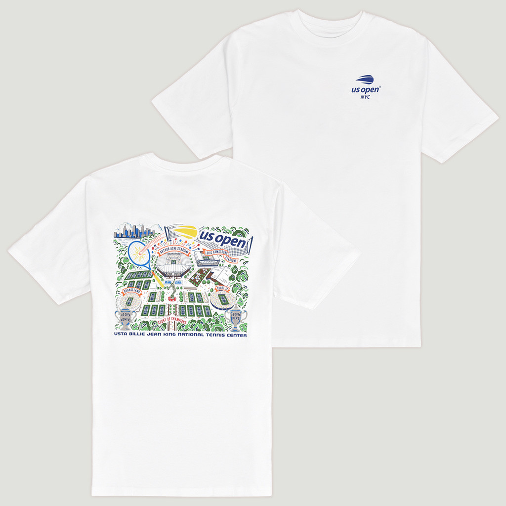 US Open Merch 2025 US Open Collection Artwork T-Shirt Gifts For Husband