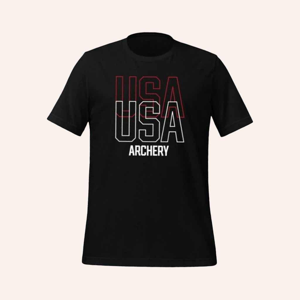 USA Archery Merch Archery Double USA Shirt Presents For Archery Lovers