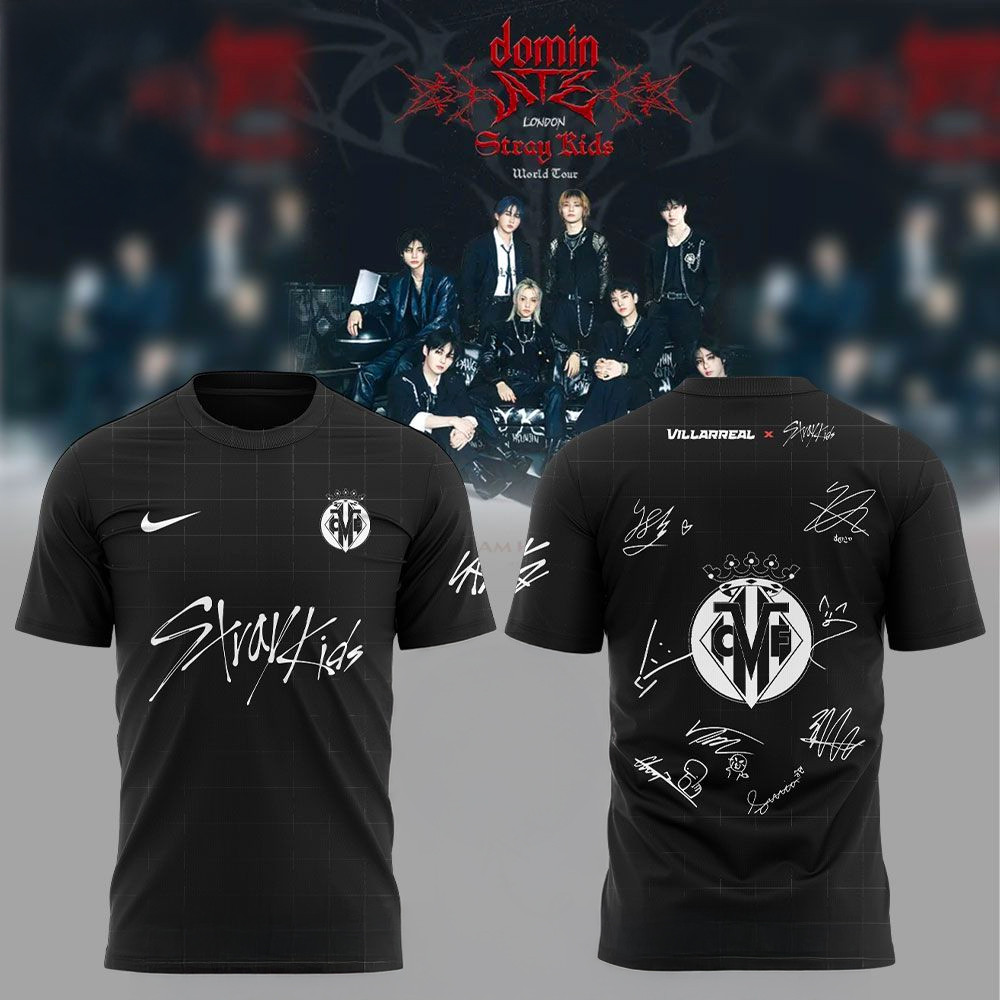 Villarreal CF Stray Kids Show Signature Shirt Fan Merch Gifts For Dudes