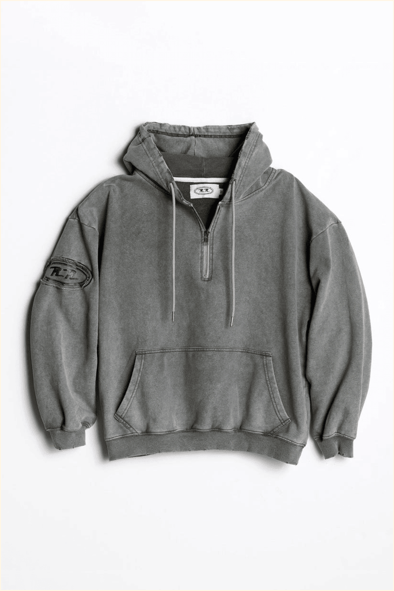 Vintage Faded Quarter Zip Hoodie Rob Rausch Merch Best Friend Birthday Gifts Christmas Presents