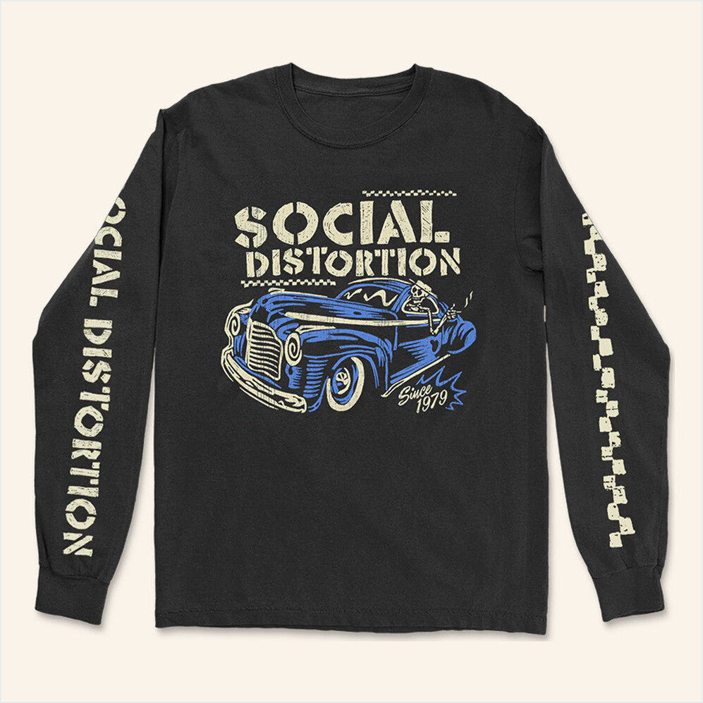 Vintage Ride Long Sleeve T-Shirt Social Distortion Merch Gifts For Father Best Friend Gifts