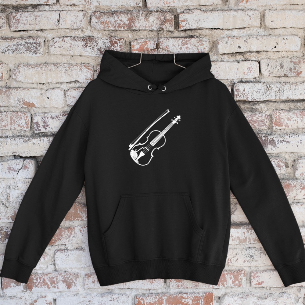 Violin Bow Violinist Gift Orchestra Violin Hoodie