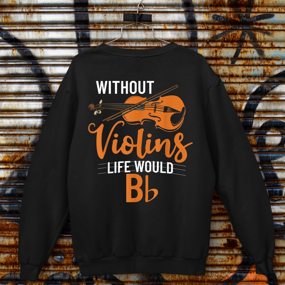 Violin Guitar Tuner Jazz Violinist Luthier Violin Player Sweatshirt