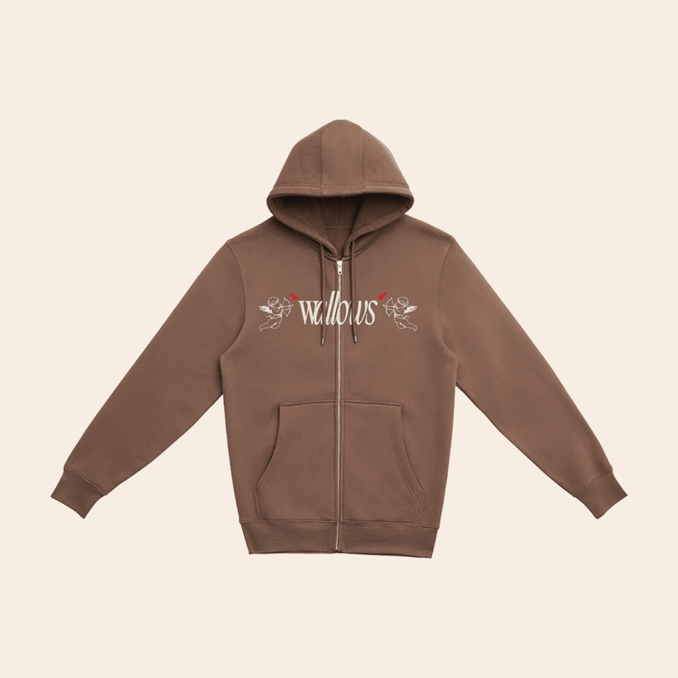 Wal Angel Zip Hoodie Wallows Merch Rock Band Fans Birthday Gifts For Mom Gifts For Best Friend