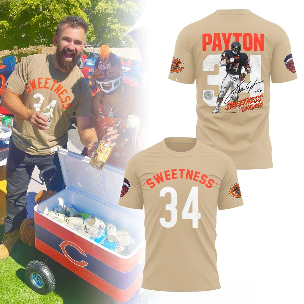 Walter Payton 34 Sweetness Of Chicago T-Shirt Walter Payton Merch Gift For Fans