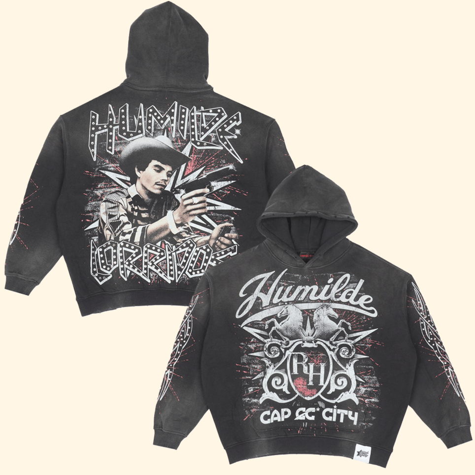 Wash Hoodie Rancho Humilde Merch EC x RH Humilde Corridos Hoodie Birthday Gifts For Music Fan