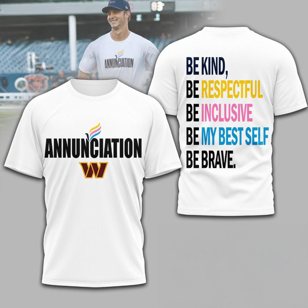 Washington Commanders NFL Annunciation 2025 Shirt Washington Commanders Merch Fans Gifts