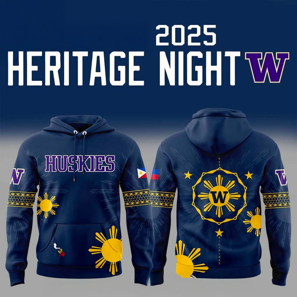 Washington Huskies Filipino Heritage Night 2025 Hoodie Washington Huskies Merch Gifts For Fans