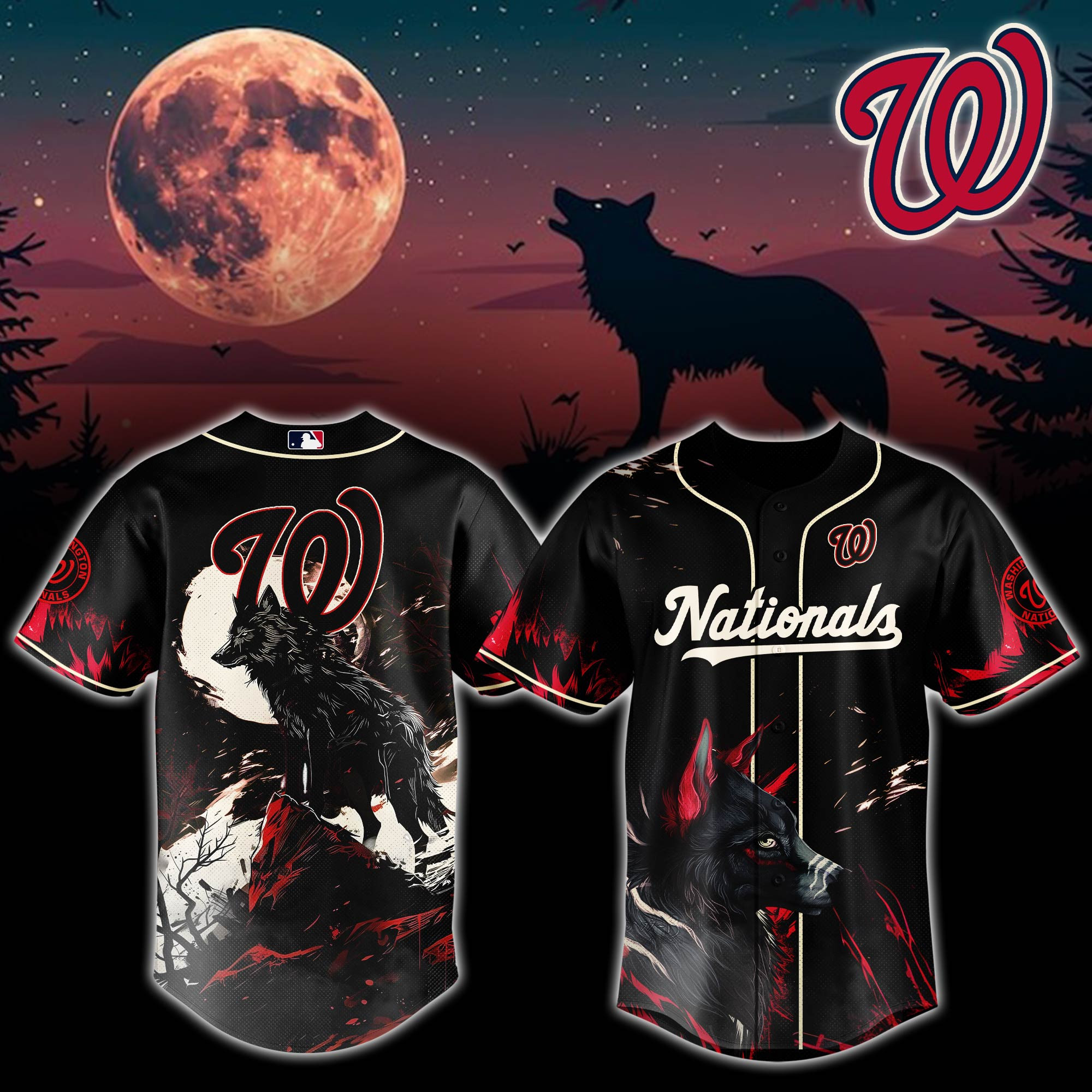 Washington Nationals Mlb X Worf Baseball Jersey For Fans