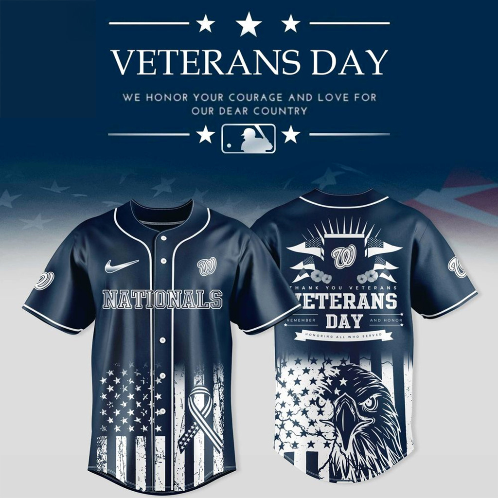 Washington Nationals X Veterans Day 2025 Jersey Washington Nationals Merch Gifts For Him
