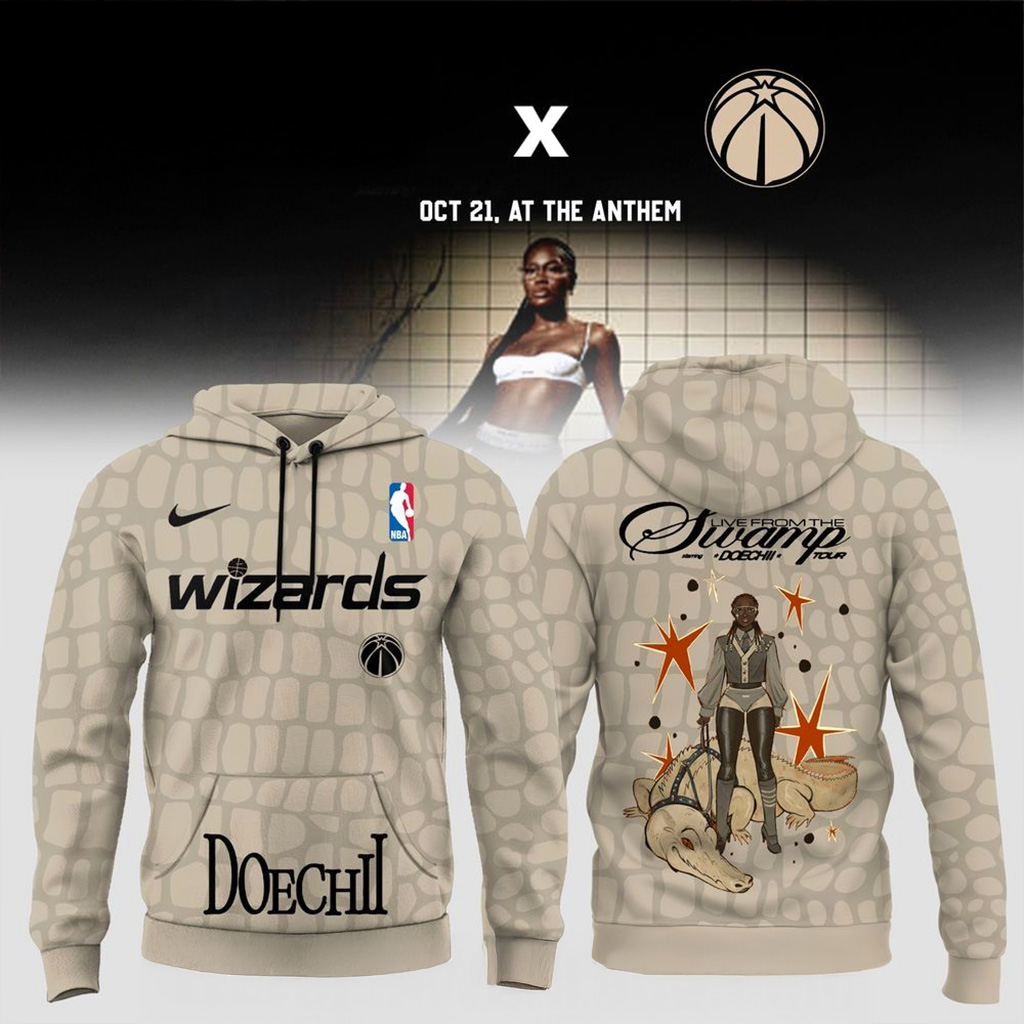 Washington Wizards X Doechii Live From The Swamp Tour 2025 Hoodie Wizards Merch Fan Gifts