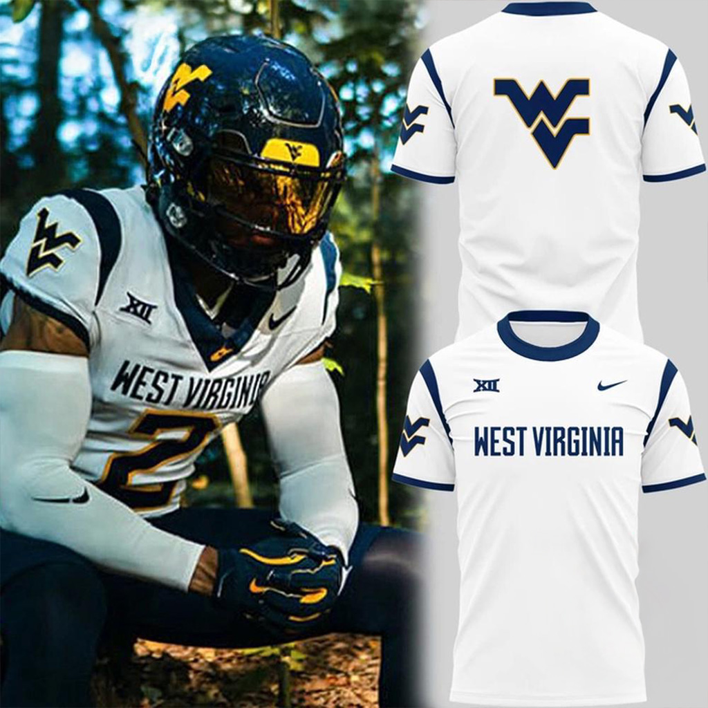 West Virginia Mountaineers Football Game White T-Shirt Mountaineers Merch Fans Gifts