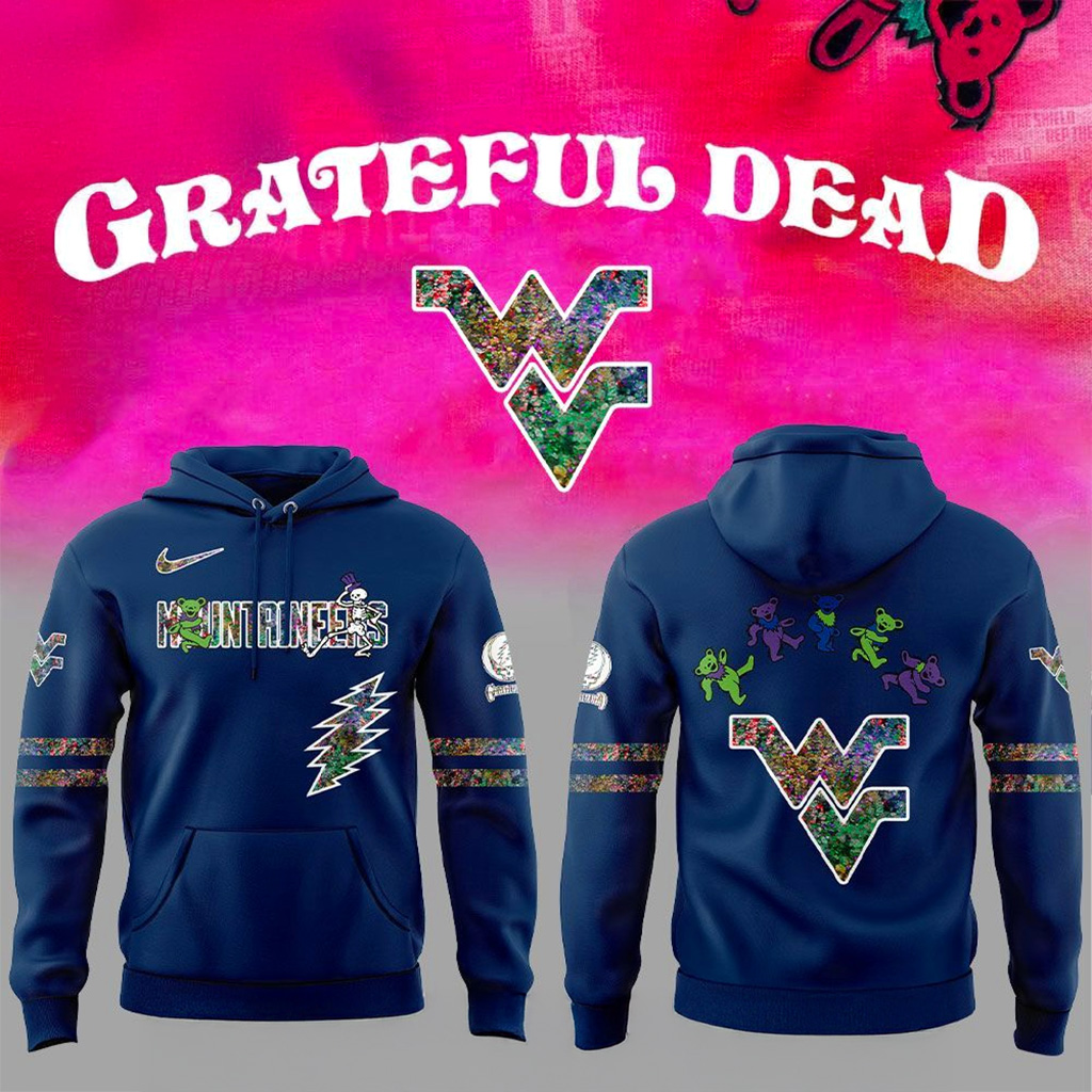 West Virginia Mountaineers Grateful Dead Night 2025 Hoodie Mountaineers Merch Gifts For Him