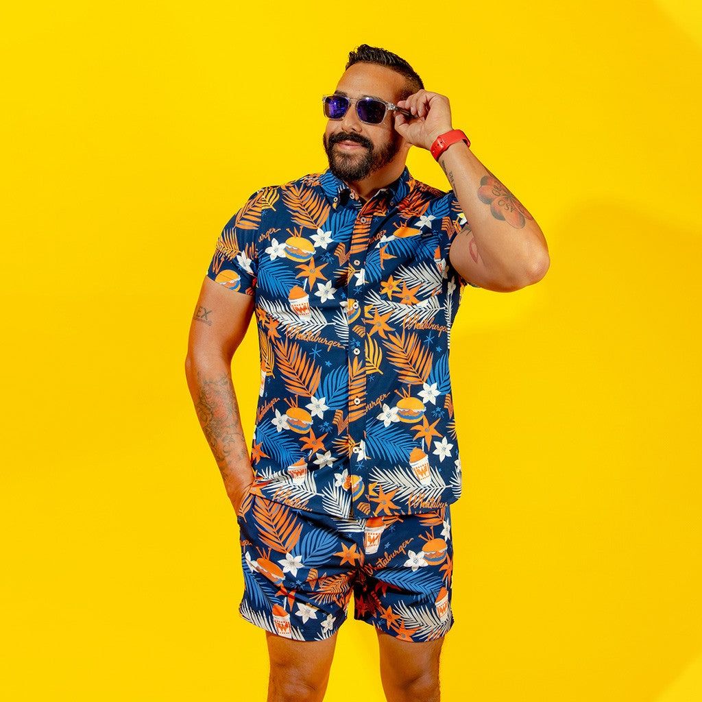 Whataburger Merch Chubbies Tropical Friday Hawaiian Shirt And Short Sets Gifts For Him