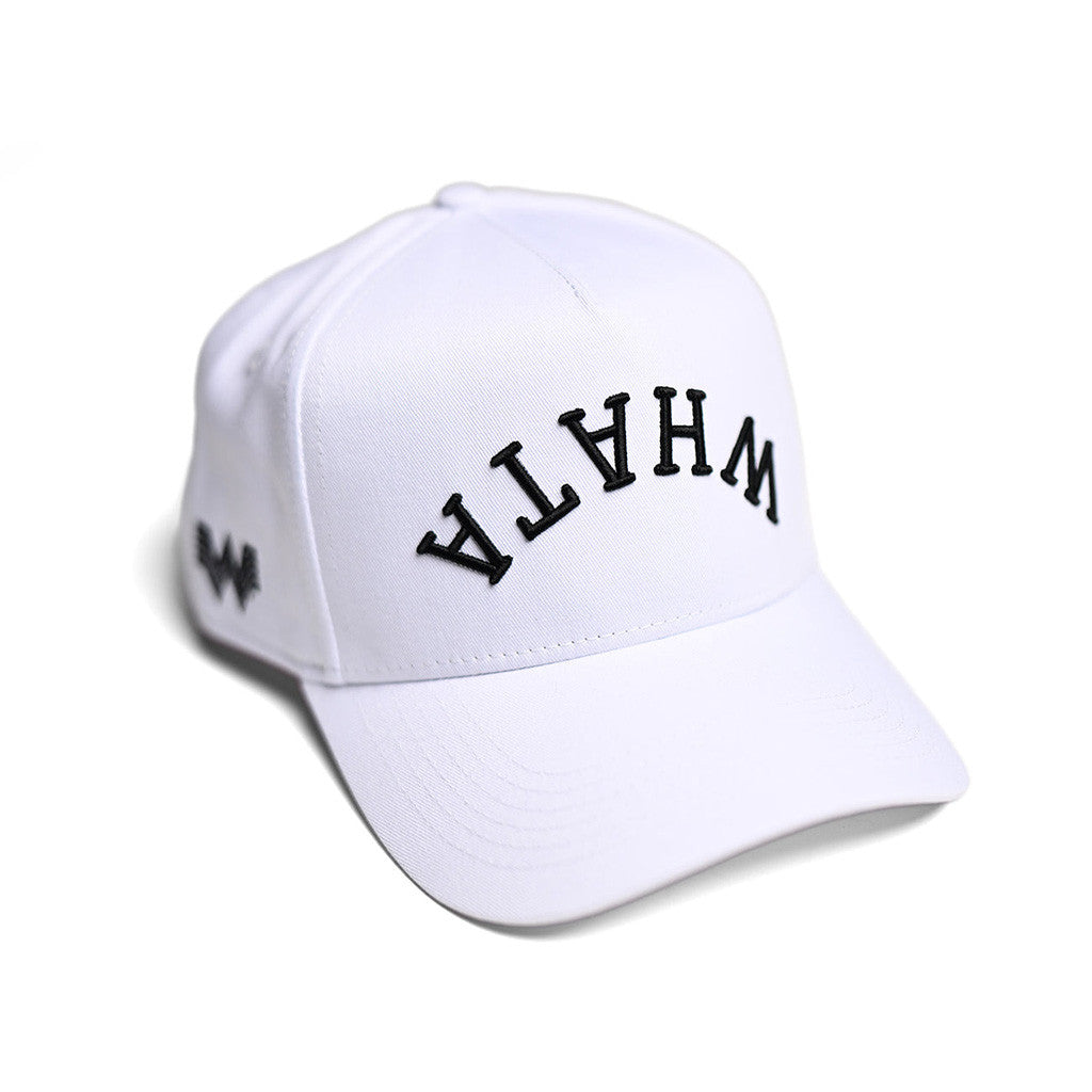 Whataburger Merch White Whataburger Hat Upside Down Logo Hat Embroidered Gifts For Husband
