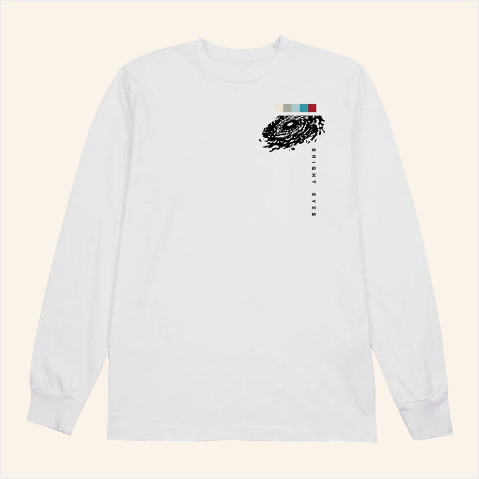 White Bright Eyes Long Sleeve Shirt Bright Eyes Merch Birthday Gift Ideas For Husband