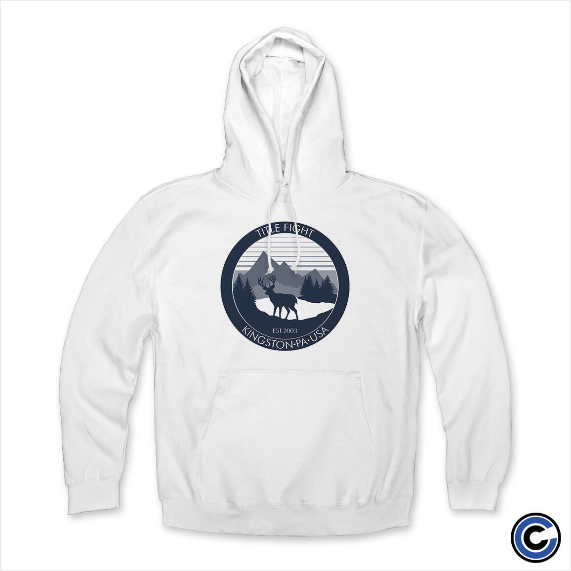 White Deer Hoodie Title Fight Merch Title Fight Hoodie Birthday Gifts For Best Friend