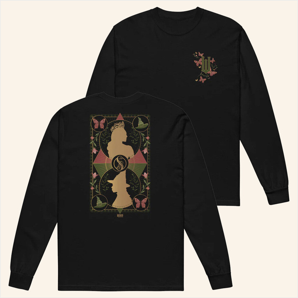 Wicked Enchanted Elements Elphaba And Glinda Long Sleeve T-Shirt NBC Merch Friends Gift