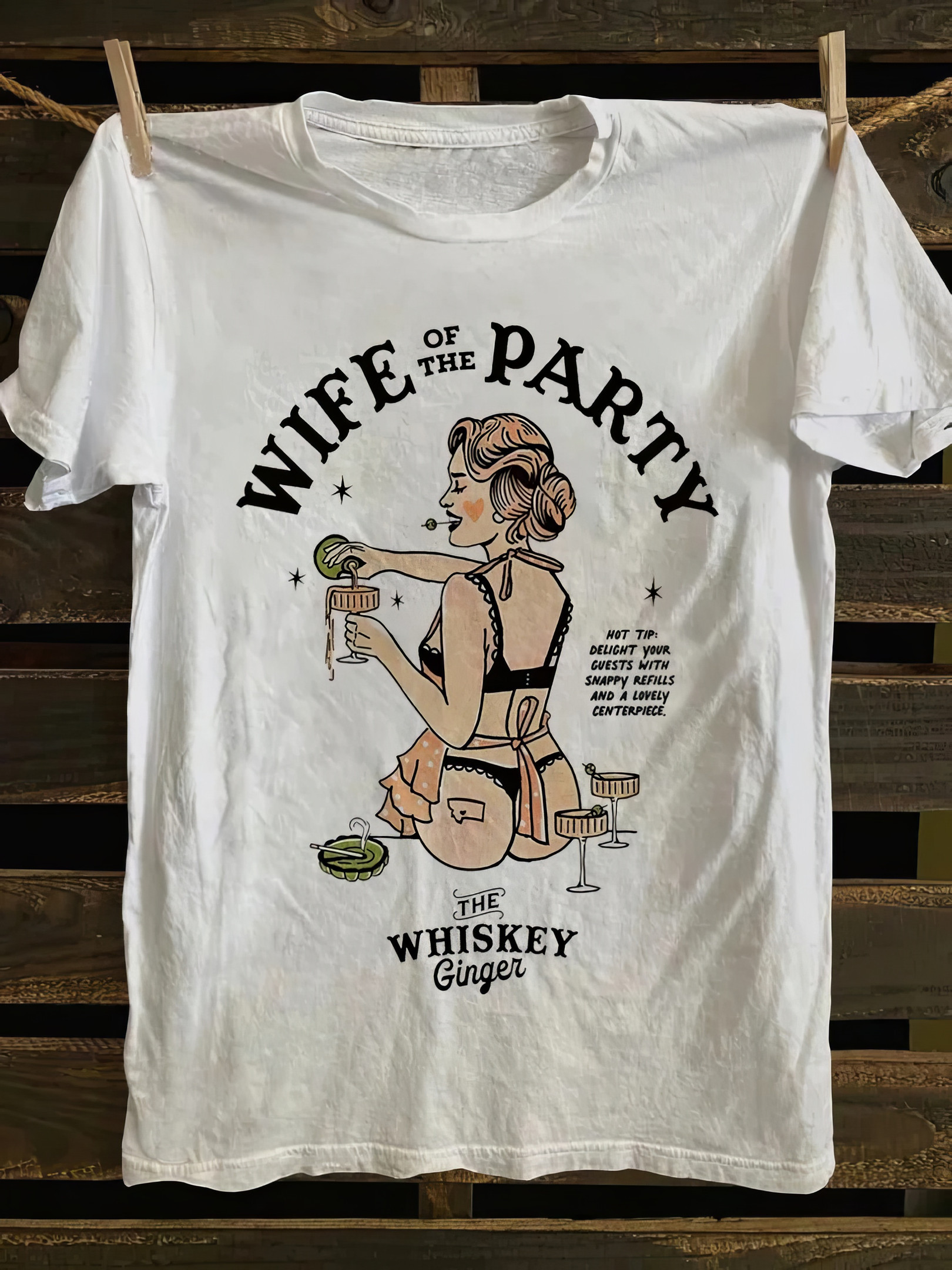 Wife Of The Party T-Shirt Funny Graphic Women Shirts Gifts For Wife