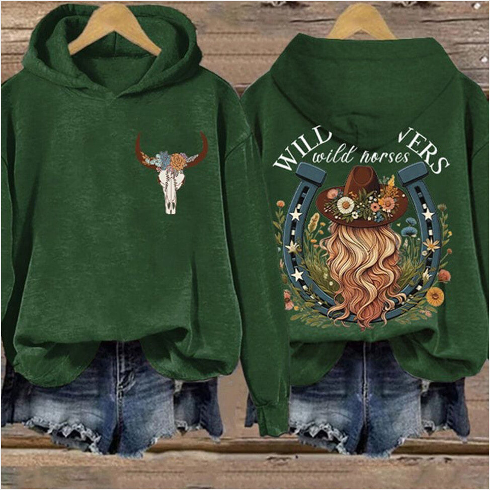 Wild Flowers And Wild Horses Hoodie Lainey Wilson Merch For Women Country Music Gifts For Fan