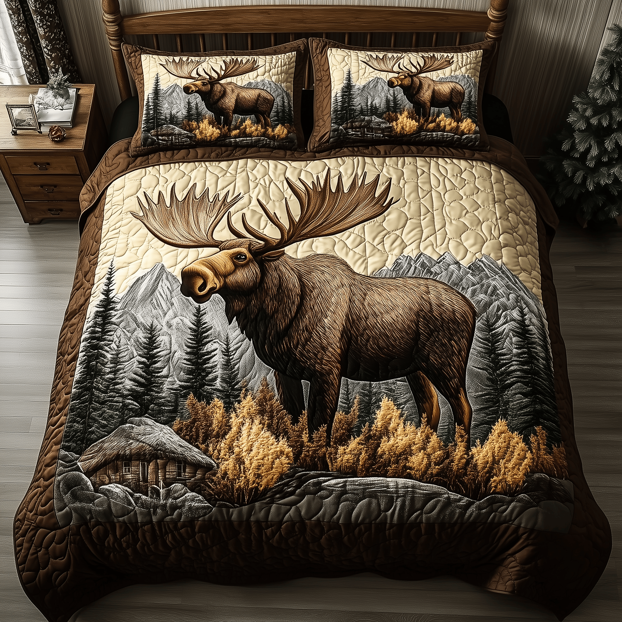 Wilderness Wanderer Quilted Bedding Set Duvet Cover Bedspread Set Item First Fathers Day Gift Ideas