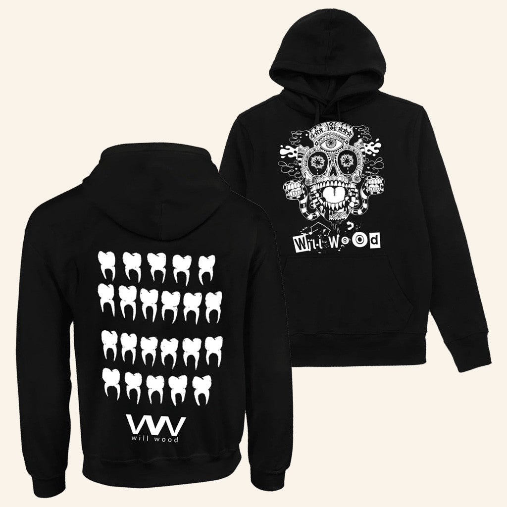 Will Wood Merch Host Skull Hoodie Music Lover Gift Ideas For Him