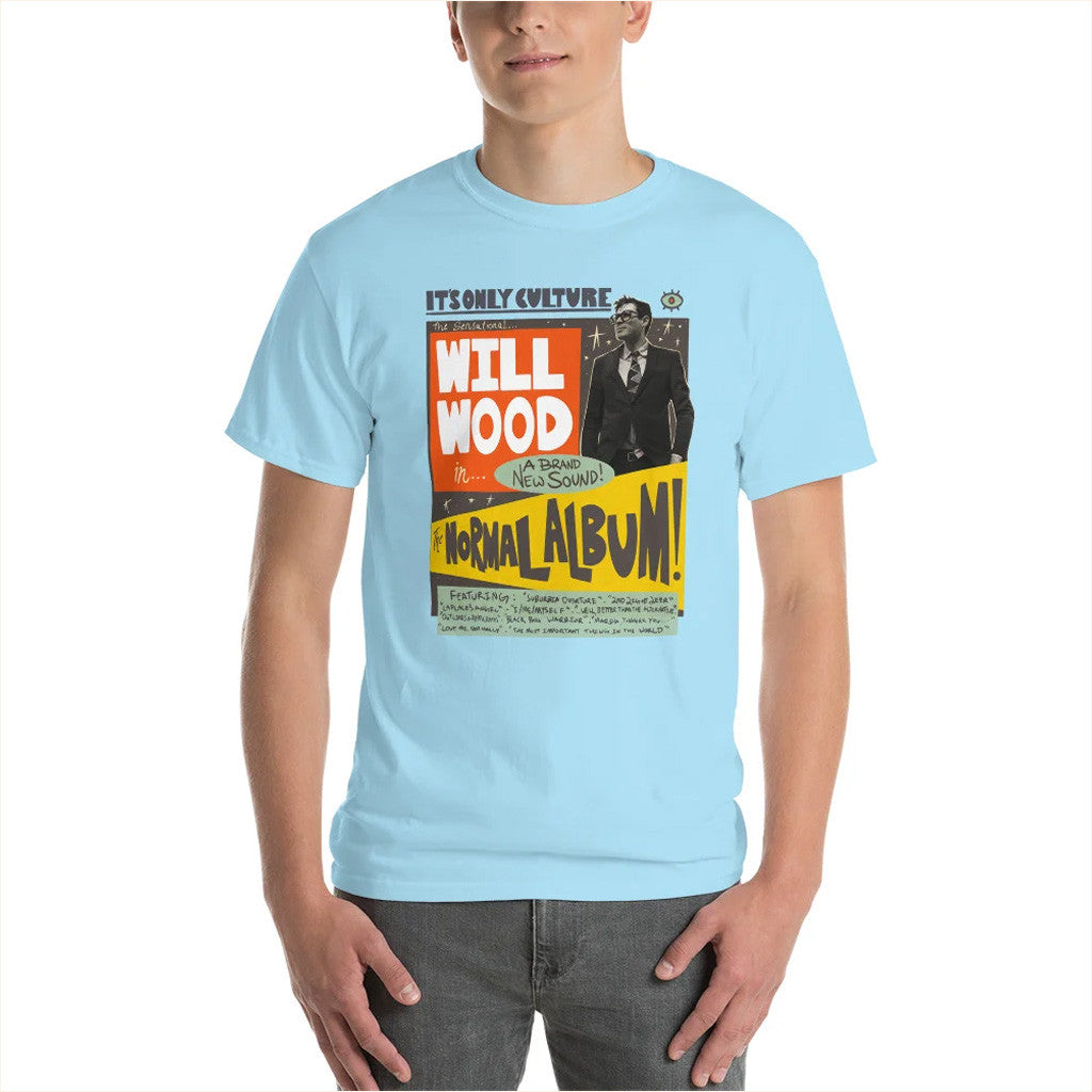 Will Wood Merch The Normal Album Retro Light Blue Shirt Gift Ideas For Fans