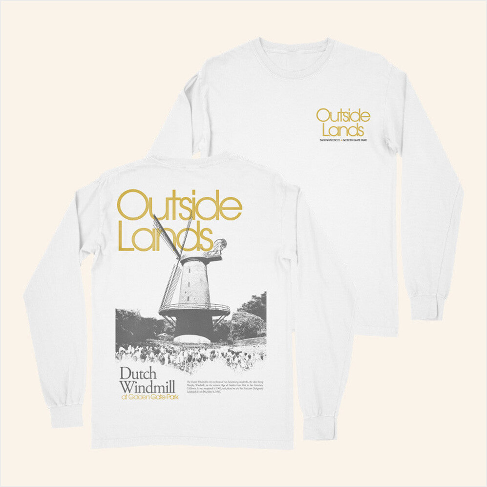 Windmill Long Sleeve T-Shirt Outside Lands Merch Present For Friends BFF Birthday Gifts Ideas