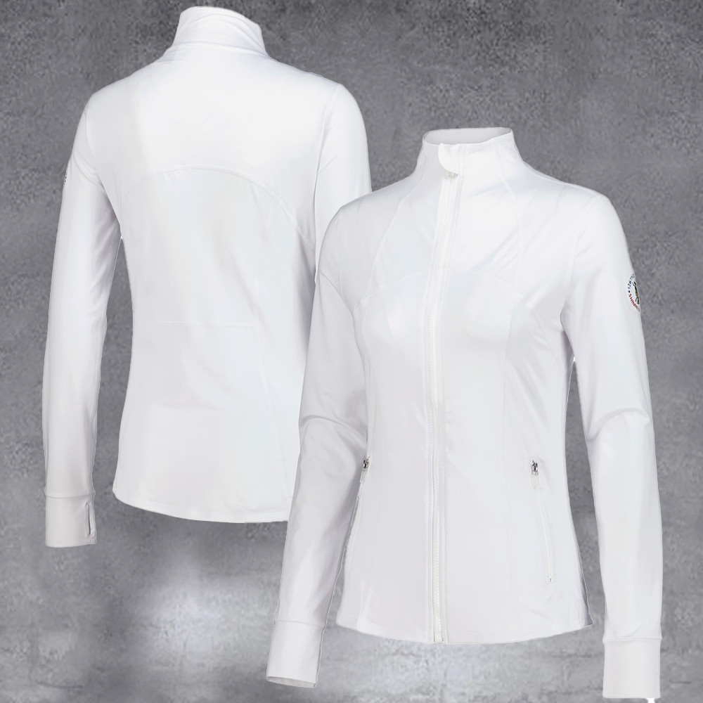 Women's 2026 U.S. Open Championship White Ecotec Full zip Jacket Gifts For Her