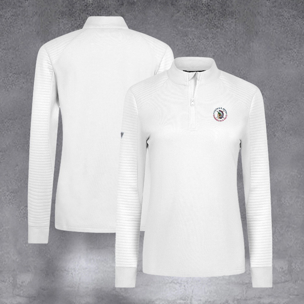 Women's 2026 U.S. Open White Power Quarter Zip Gifts For Her