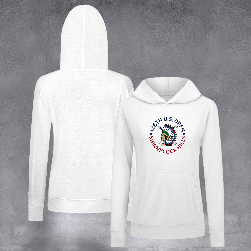 Women's 2026 U.S. Open White Relay Pullover Hoodie Gifts For Her