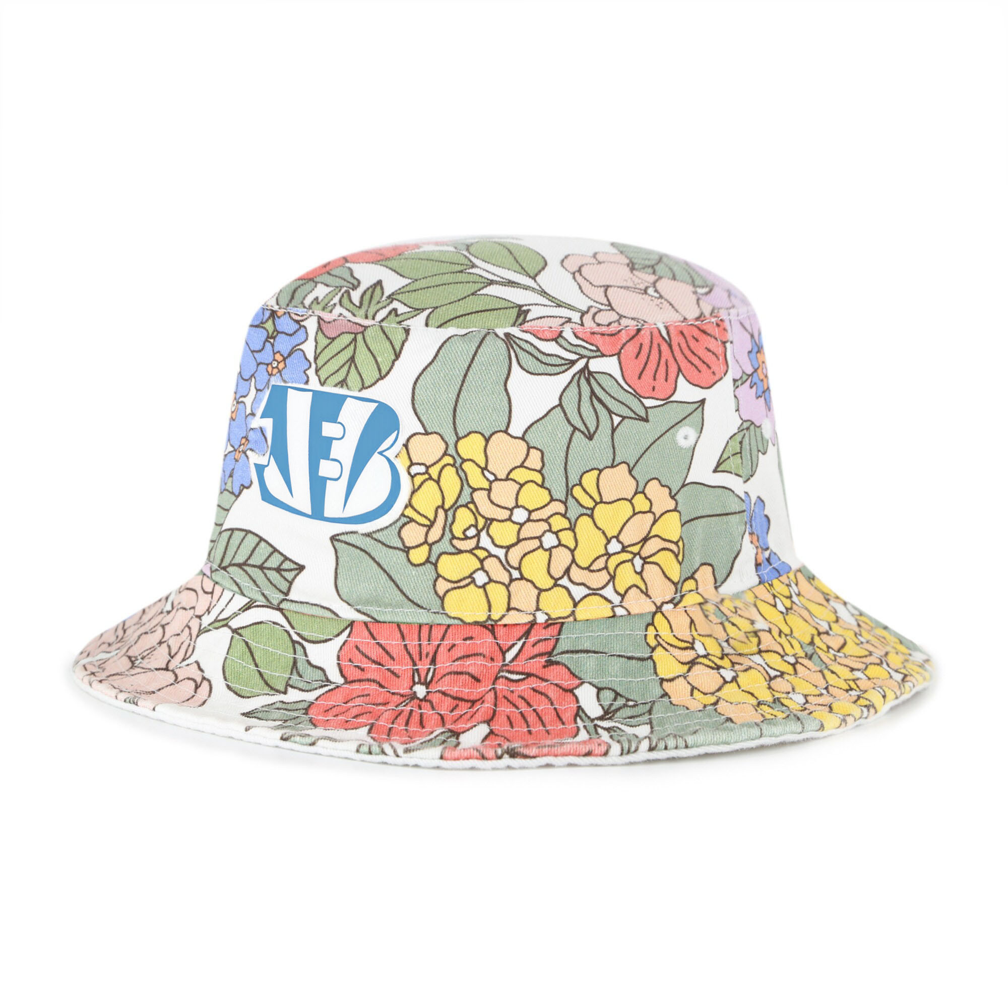 Womens 47 White Cincinnati Bengals Florentina Bucket Hat Gifts For Besties