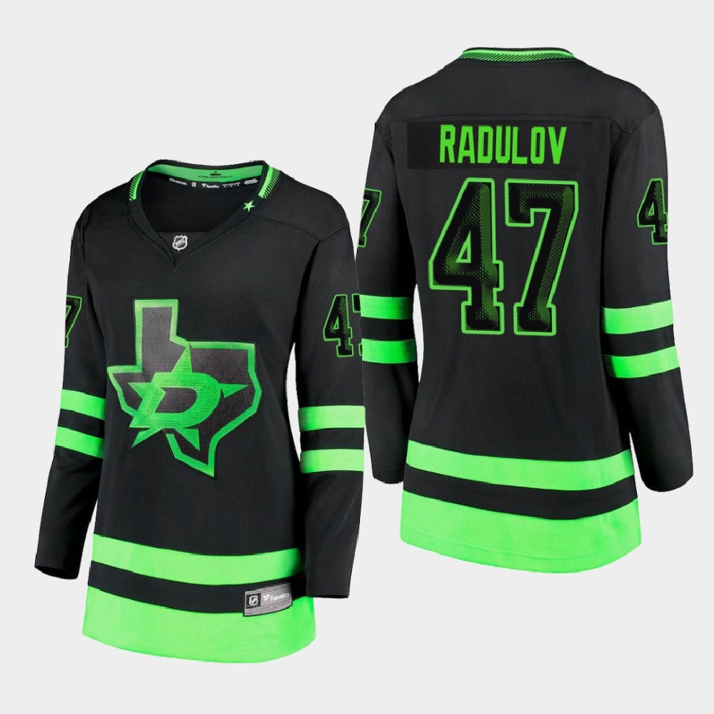 Women's Dallas Stars Alexander Radulov 47 Alternate Blackout Premier Breakaway Black Jersey - JS203