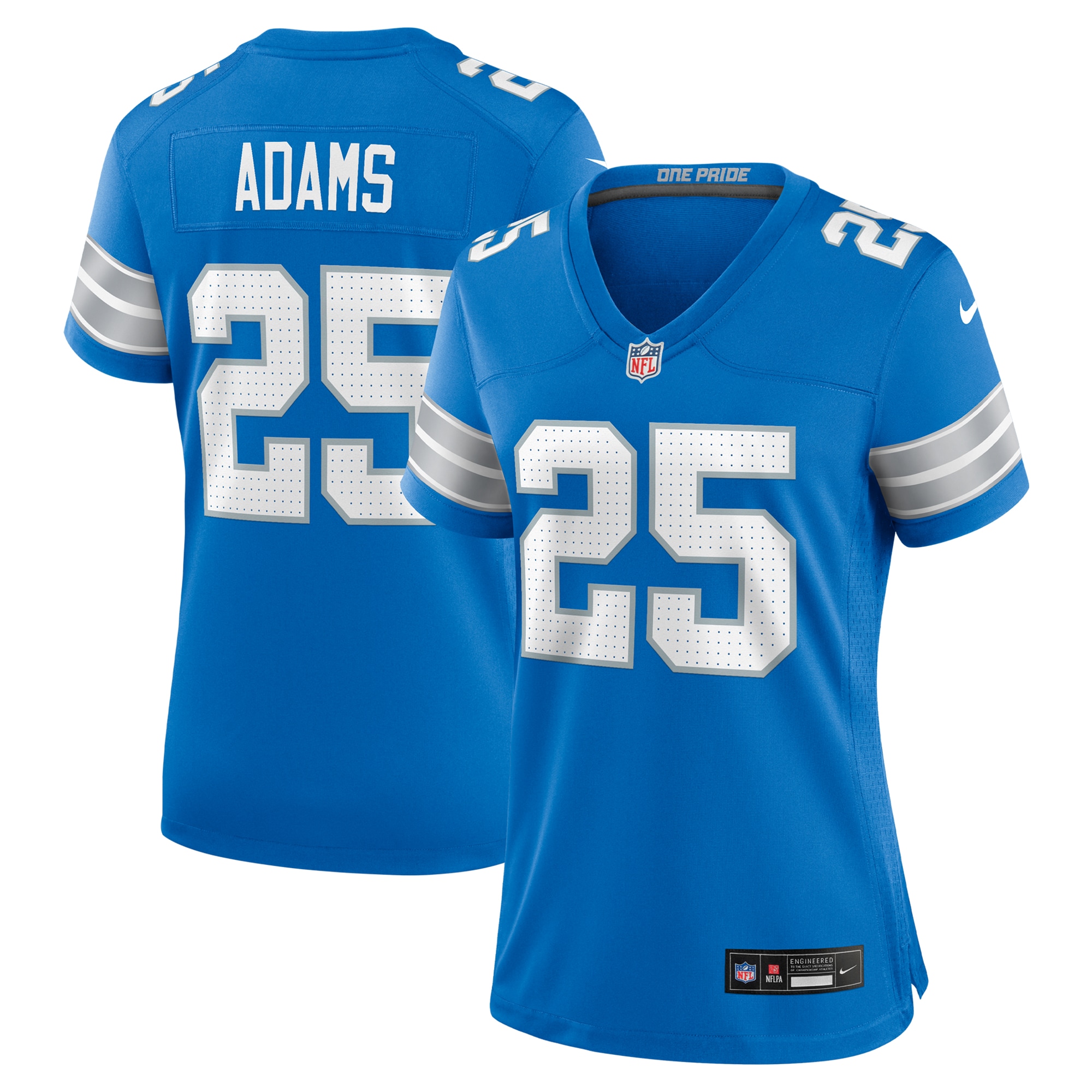 Women's Detroit Lions Jamal Adams Blue Team Game Jersey - JS369