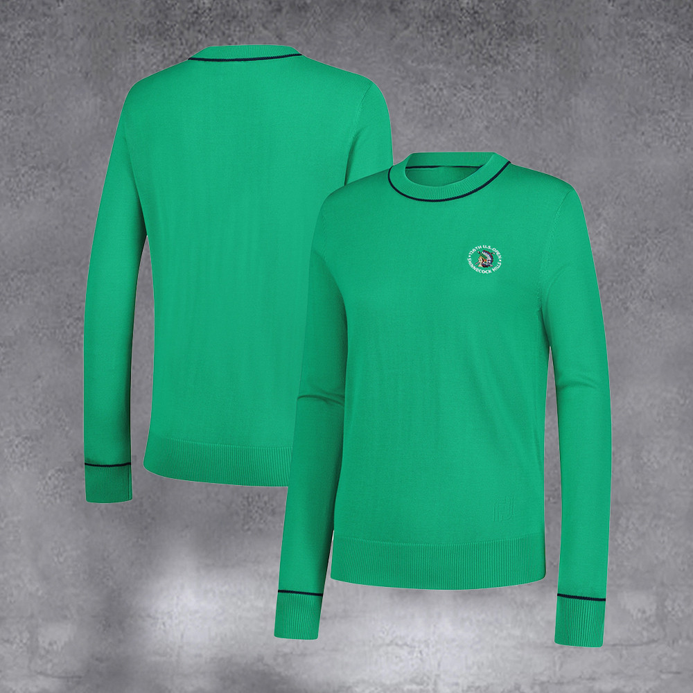 Women's Green 2026 U.S. Open Long Sleeve Sweater Gifts For Sport Players
