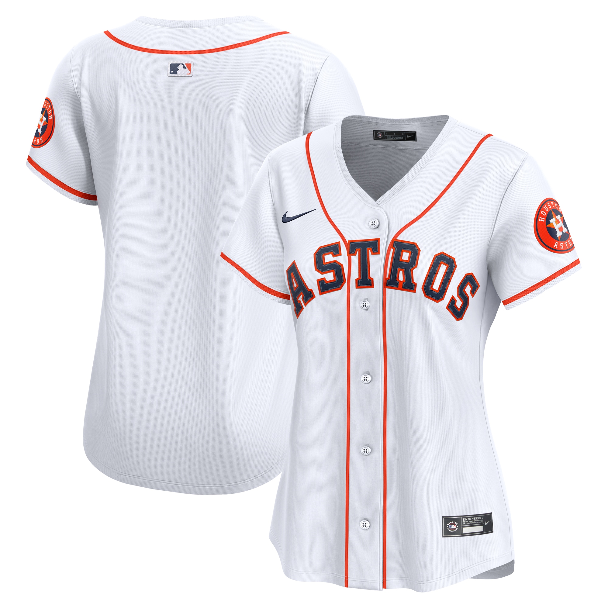 Women's Houston Astros White Home Limited Jersey - JS112