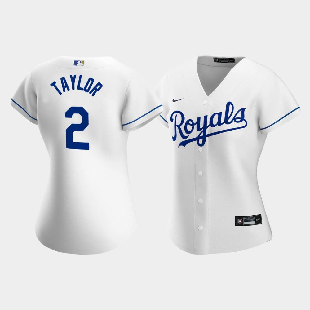 Women's Kansas City Royals Michael A. Taylor 2 White Home Player Jersey Jersey - JS760