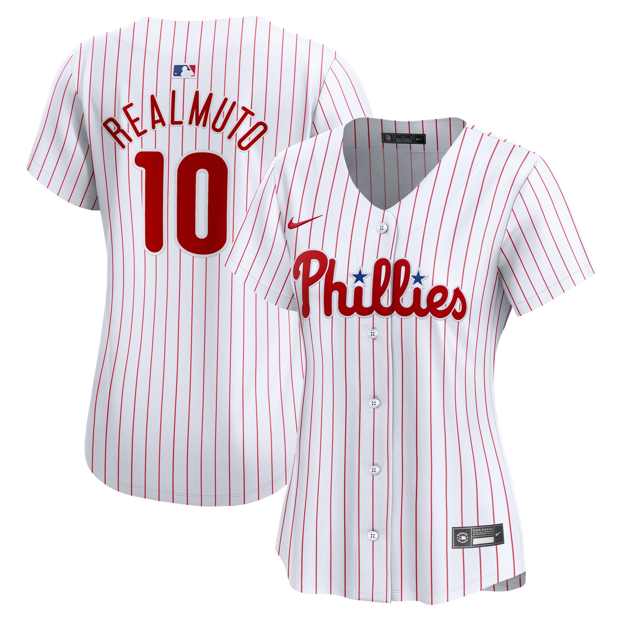 Women's Philadelphia Phillies J.T. Realmuto White Home Limited Player Jersey - JS501