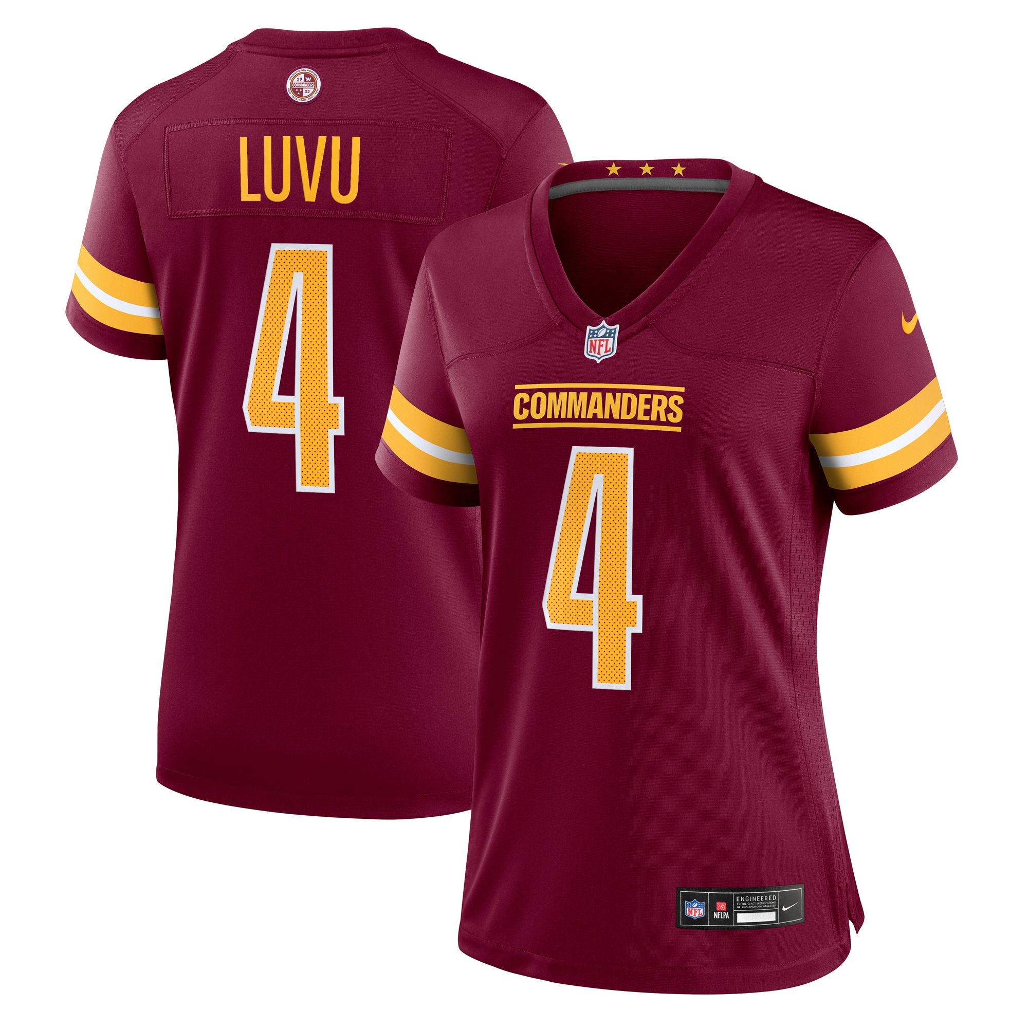 Women's Washington Commanders Frankie Luvu Burgundy Game Jersey - JS809