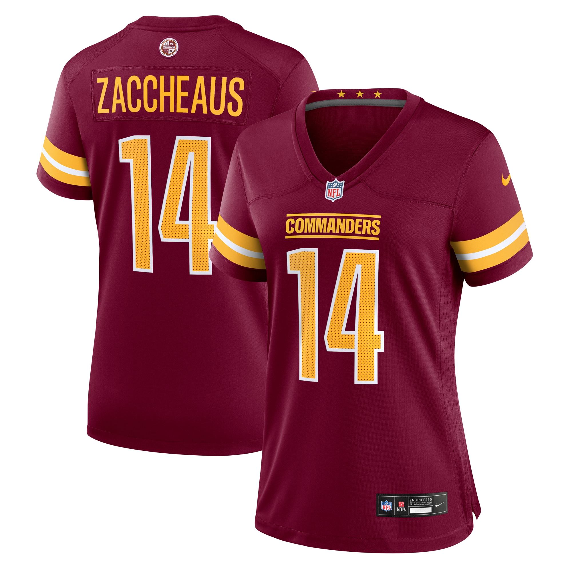 Women's Washington Commanders Olamide Zaccheaus Burgundy Game Jersey - JS442