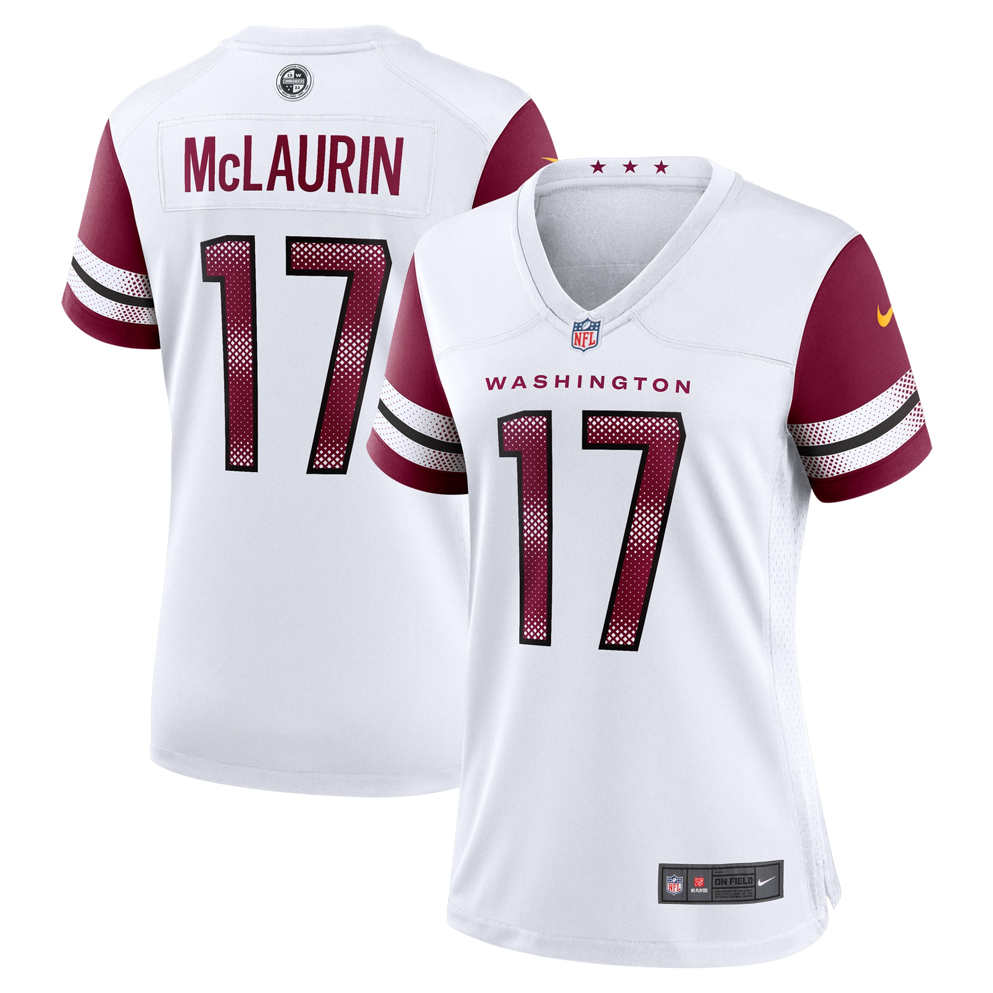 Women's Washington Commanders Terry McLaurin White Game Jersey - JS964