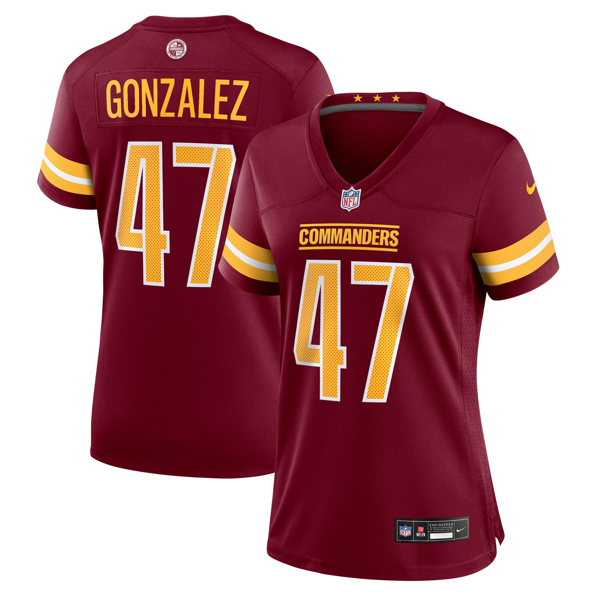 Women's Washington Commanders Zane Gonzalez Burgundy Game Jersey - JS353